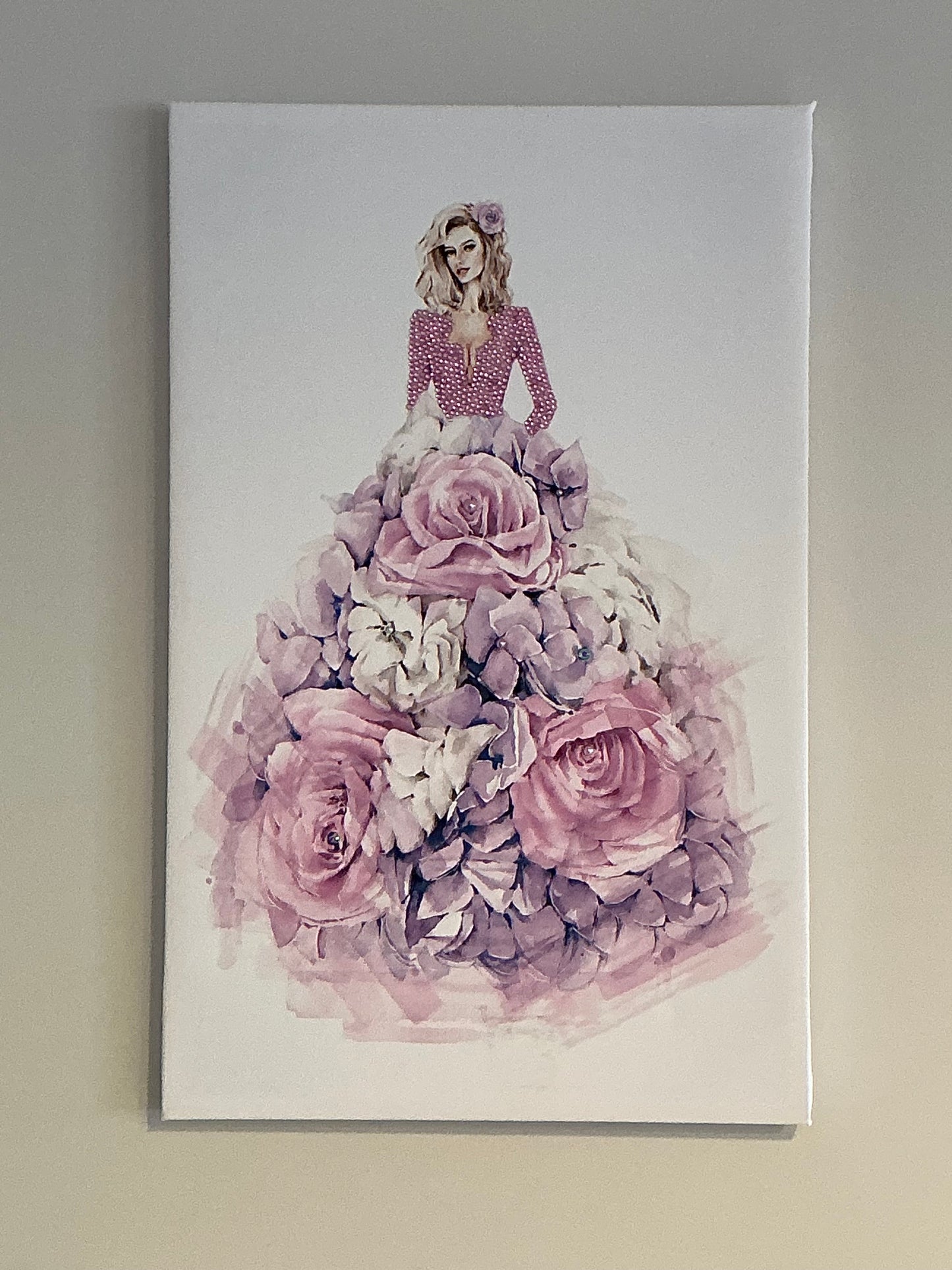 La Belle Embellished Print