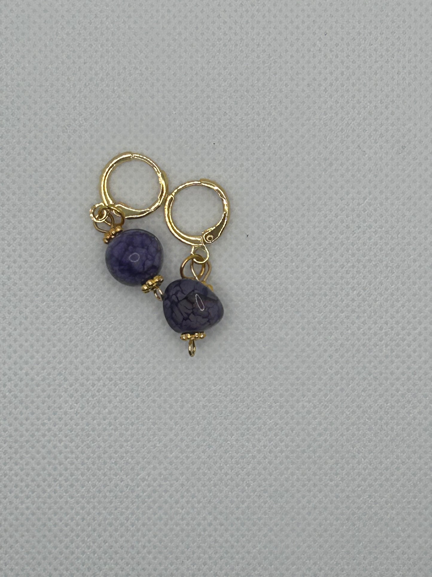 Amethyst Stone Drop Earrings