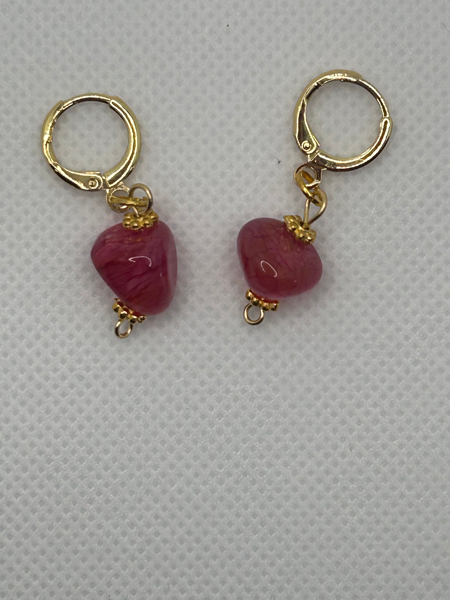 Ruby stone Earrings